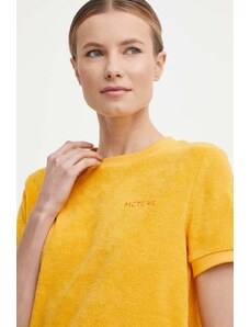 Picture tricou Carrella femei, culoarea galben, WTS427
