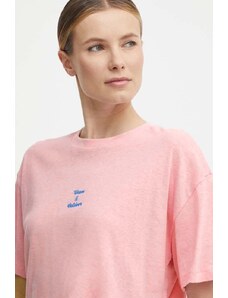 Picture tricou din amestec de in Hampy culoarea roz, WTS483