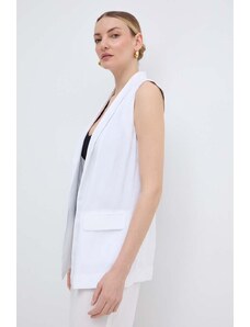 Armani Exchange vesta culoarea alb, desfacut, 3DYQ39 YN9RZ