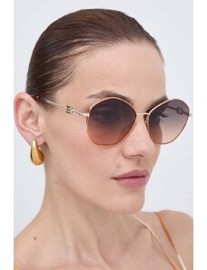 Guess ochelari de soare femei, culoarea auriu, GU7907_5944F