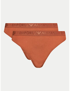 Set 2 perechi de chiloți tanga Emporio Armani Underwear