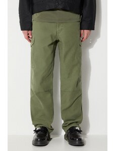 Filson pantaloni de bumbac Field Cargo Pants culoarea verde, cu fason cargo, FMPAN0016