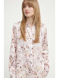 Bruuns Bazaar camasa PellitoryBBCorinna shirt femei, culoarea roz, cu guler clasic, regular, BBW3983