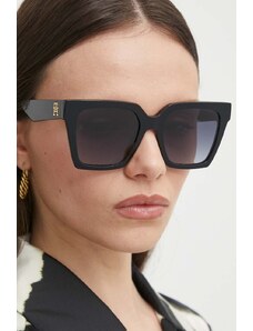 Tommy Hilfiger ochelari de soare femei, culoarea negru