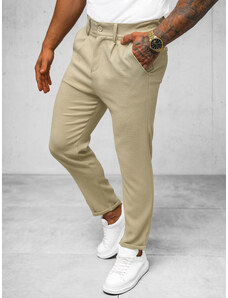 Pantaloni chino bărbaţi bej OZONEE O/K971SP