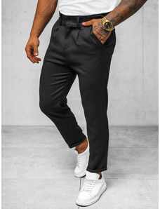 Pantaloni chino bărbaţi negri OZONEE O/K971SP