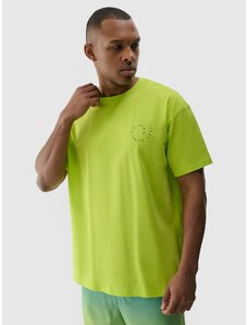 4F Tricou oversize cu imprimeu pentru bărbați - verde - 3XL
