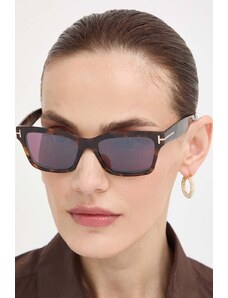 Tom Ford ochelari de soare femei, culoarea maro, FT1085_5452U