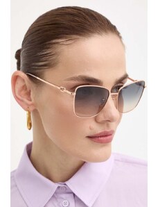 Furla ochelari de soare femei, culoarea auriu, SFU714_5808FC