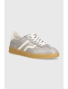 Gant sneakers din piele Cuzima culoarea argintiu, 29534812 G189