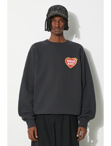 Human Made bluza Sweatshirt barbati, culoarea negru, cu imprimeu, HM27CS032