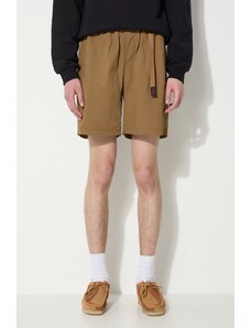 Gramicci pantaloni scurti Nylon Loose Short barbati, culoarea maro, G3SU.P070