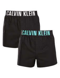2PACK Boxeri largi bărbați Calvin Klein negri (NB3833A-MVL) S