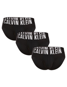 3PACK slipuri bărbați Calvin Klein negre (NB3607A-UB1) S