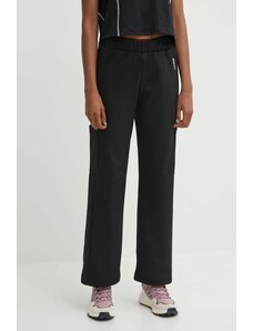 Colmar pantaloni sport femei, culoarea negru, neted