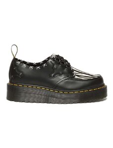 Dr. Martens pantofi de piele Ramsey Quad 3i femei, culoarea negru, cu platforma, DM31679195