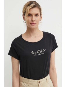 Marc O'Polo tricou din bumbac femei, culoarea negru, 404206751431