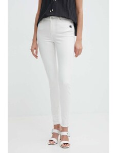 Karl Lagerfeld jeansi femei, culoarea alb