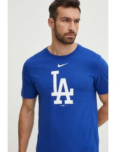 Nike tricou din bumbac Los Angeles Dodgers barbati, cu imprimeu