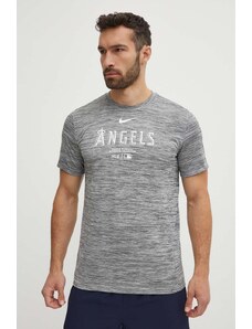 Nike tricou Los Angeles Angels barbati, culoarea gri, cu imprimeu