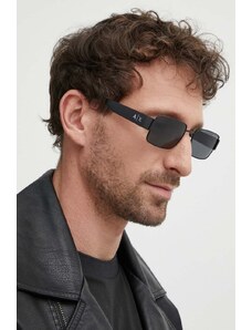 Armani Exchange ochelari de soare barbati, culoarea negru, 0AX2052S