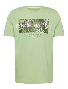 FYNCH-HATTON Tricou verde deschis / verde închis / alb