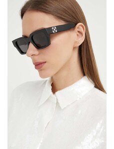 Off-White ochelari de soare femei, culoarea negru, OERI126_501007