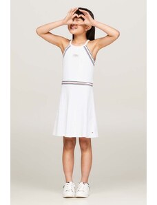 Tommy Hilfiger rochie fete culoarea alb, mini, drept