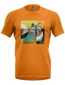 Men's T-shirt Crazy Idea Joker Wolf/Mustard