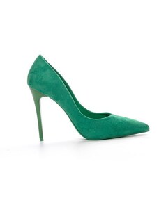 Fashion Style Pantofi stiletto cu toc inalt, verde, dama