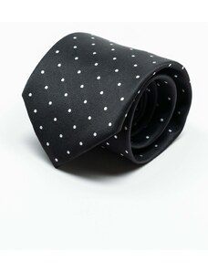 BMan.ro Cravata Eleganta & Business Barbati Neagra Imprimeu Puncte Albe Bman919