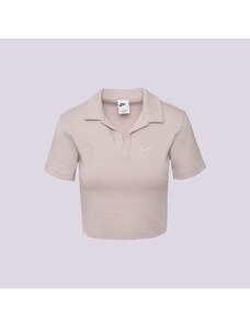 Nike Tricou W Nsw Essntl Ss Polo Crp Top Femei Îmbrăcăminte Tricouri DV7884-019 Roz
