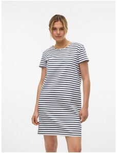 Blue and White Women's Striped Dress Vero Moda Abby - Women