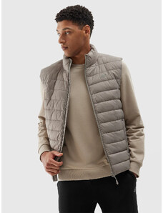 Men's down vest with recycled 4F filling - beige