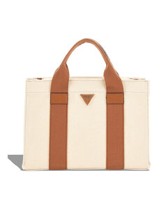 GUESS Geantă Canvas Ii Small Tote HWAG9319220 ntc natural/cognac