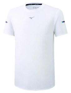 Pánské tričko Mizuno Alpha Jacquard Tee bílé, S