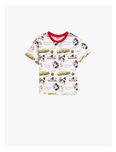 Koton Licensed Mickey Mouse T-Shirt Short Sleeved Crew Neck Cotton