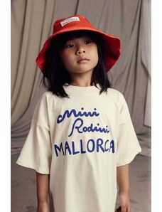 Mini Rodini pălărie din bumbac pentru copii Mallorca culoarea portocaliu, bumbac