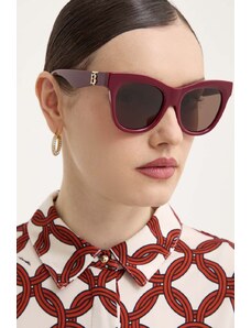Burberry ochelari de soare femei, culoarea bordo, 0BE4418
