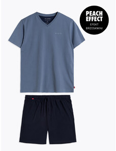 Men's pyjamas ATLANTIC - light/navy blue