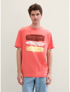 Tom Tailor Tricou cu imprimeu - Roşu