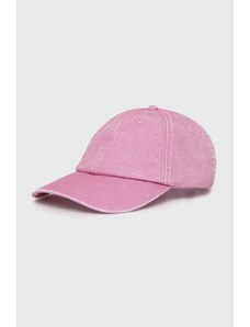 Samsoe Samsoe șapcă de baseball din bumbac SAMSOE culoarea roz, neted, U24100012