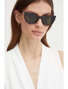 Off-White ochelari de soare femei, culoarea maro, OERI112_506055
