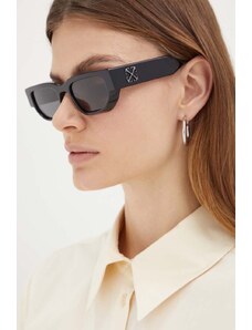 Off-White ochelari de soare femei, culoarea negru, OERI115_541007