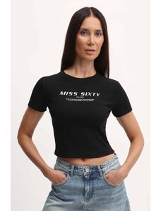 Miss Sixty tricou femei, culoarea negru, 6L1SJ4300000