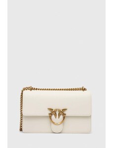 Pinko poseta de piele culoarea alb