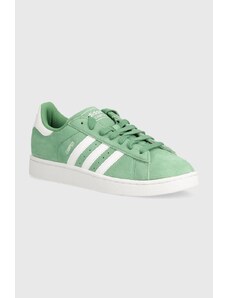 adidas Originals sneakers din piele intoarsă Campus 2 culoarea verde, IE9069