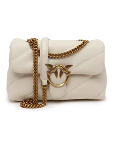 Pinko De piele geantă poștaș love puff classic