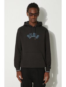 Puma hanorac de bumbac Classics Play Paris Hoodie barbati, culoarea negru, cu glugă, cu imprimeu, 626766