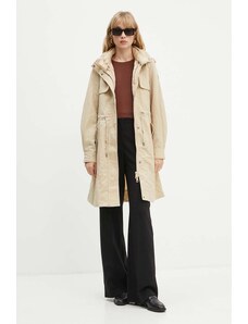 Guess geaca NATASHA femei, culoarea bej, de tranzitie, W4YL24 WGAW2